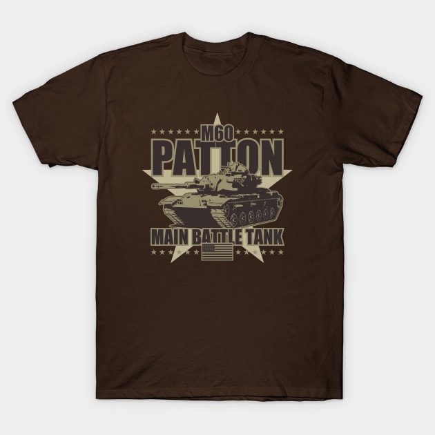 M60 Patton Tank T-Shirt by TCP